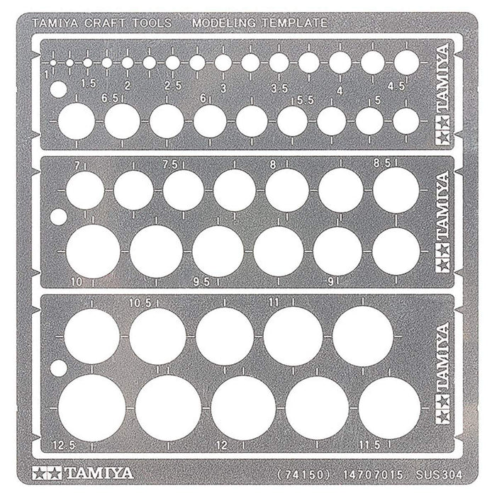 Tamiya Craft Tool Series No.150 Modeling Plate (Circle 1-12.5Mm) Plastic Model Tool 74150- Japan Figure Store - #1 Bring To You The Best Japanese Goods