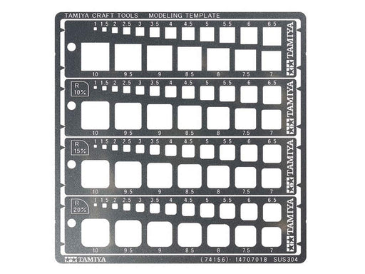 TAMIYA 74156 Modeling Template Square/1-10Mm- Japan Figure Store - #1 Bring To You The Best Japanese Goods