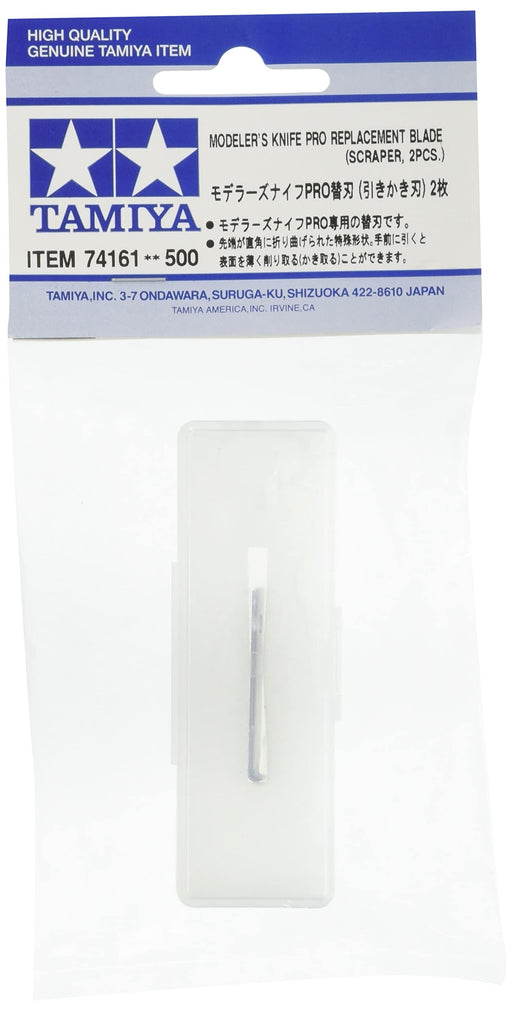 Tamiya Craft Tool Series No.161 Modeler&S Knife Pro Spare Blade (Scratching Blade) 2 Pieces Plastic Model Tool 74161-000- Japan Figure Store - #1 Bring To You The Best Japanese Goods