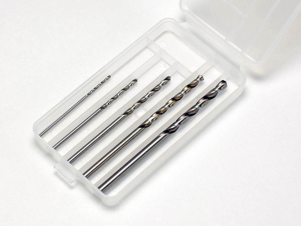 TAMIYA 74049 Craft Tools Basic Drill Set 1Mm, 1.5Mm, 2Mm, 2.5Mm, 3Mm- Japan Figure Store - #1 Bring To You The Best Japanese Goods