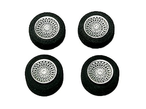 TAMIYA 15219 Mini 4Wd Small Dia. Plated Spoke Wheel Set With Reston Sponge Tires- Japan Figure Store - #1 Bring To You The Best Japanese Goods