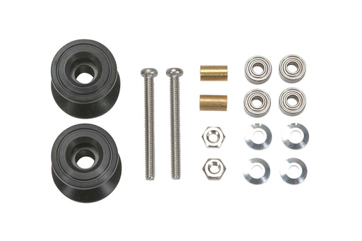 TAMIYA 95231 Mini 4Wd Double Alum Rollers 13-12Mm Black- Japan Figure Store - #1 Bring To You The Best Japanese Goods