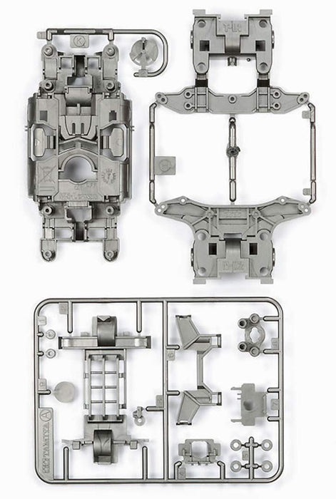 TAMIYA 95235 Mini 4Wd Ms Chassis Parts Silver/Pink- Japan Figure Store - #1 Bring To You The Best Japanese Goods