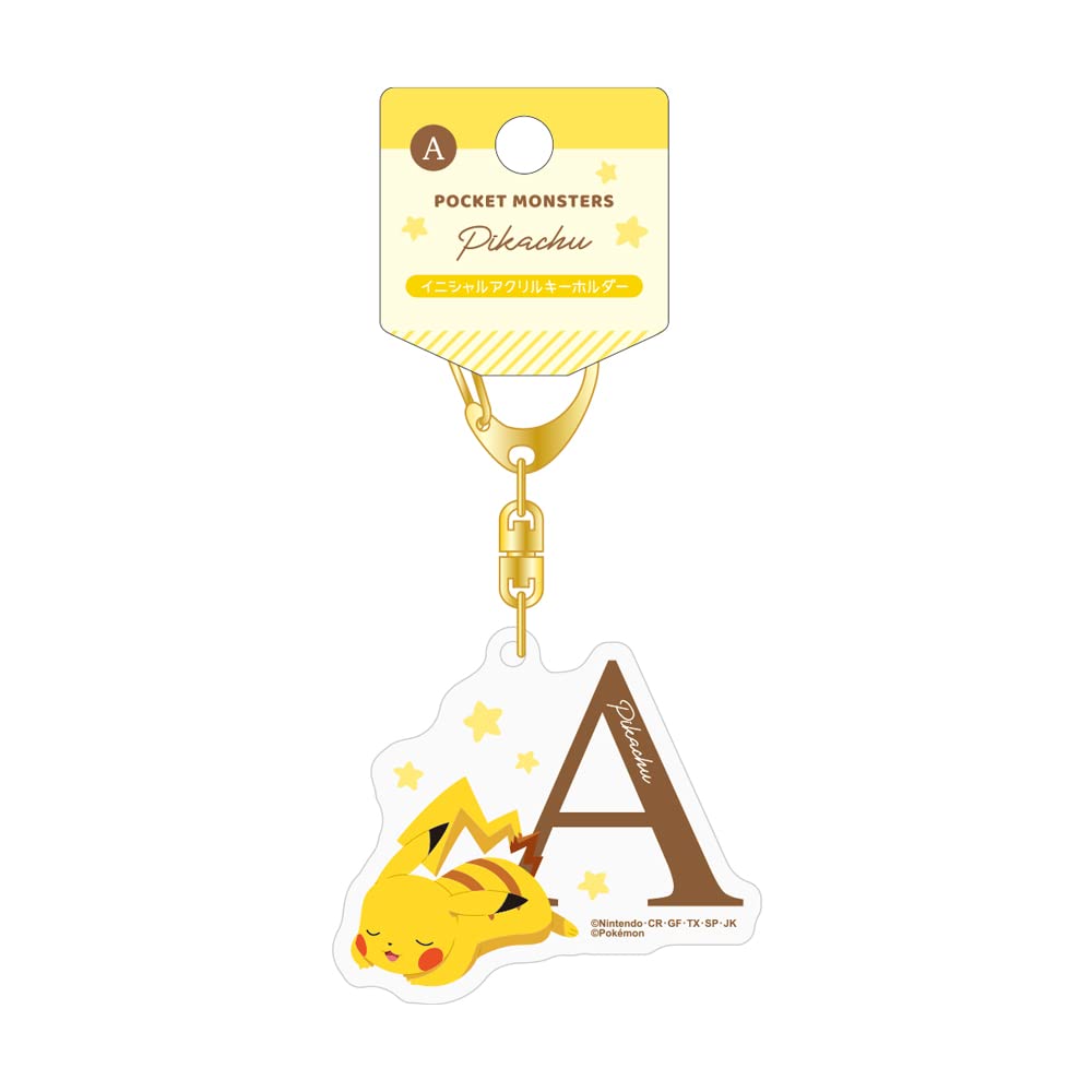 Teas Factory Pokemon Initial Acrylic Keychain 2 A Approx. H5.2 X W6 X D0.3Cm Pm-5541194A- Japan Figure Store - #1 Bring To You The Best Japanese Goods