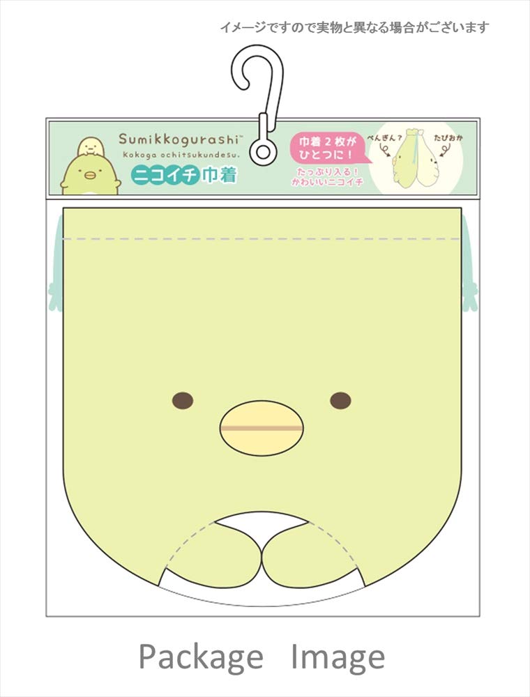 Tee&S Factory Drawstring Bag Nikoichi Drawstring Sumikko Gurashi Cat Zassou 19.5 X 0.8 X 18.5 Cm- Japan Figure Store - #1 Bring To You The Best Japanese Goods