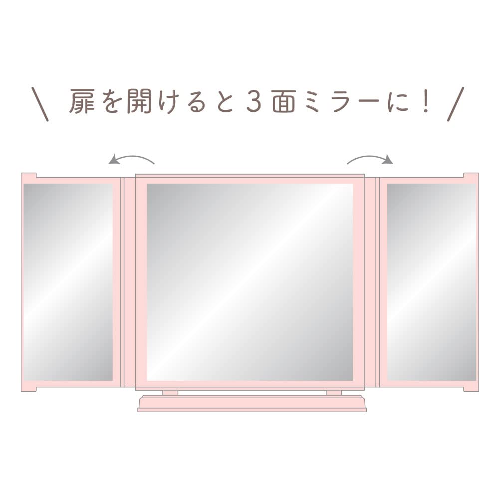 T&S Factory Kirby'S Dream Land 3 Side Mirror Kirby Face 18.7X18X9Cm Japan Hk-5537635Kf- Japan Figure Store - #1 Bring To You The Best Japanese Goods
