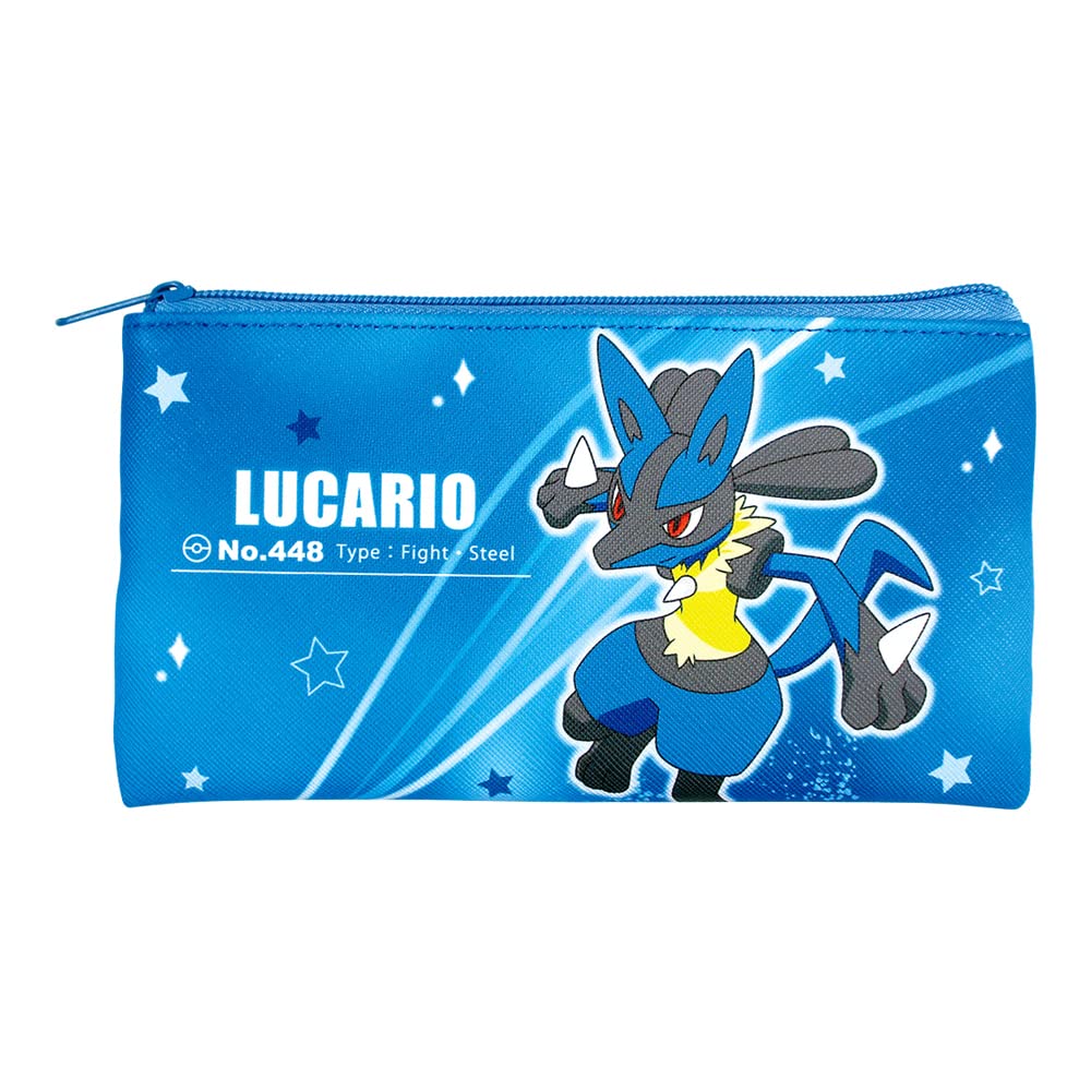 Tee&S Factory Pokemon Flat Multi Pouch Starlight Lucario H10.5 X W19Cm Pm-5533895Lu- Japan Figure Store - #1 Bring To You The Best Japanese Goods