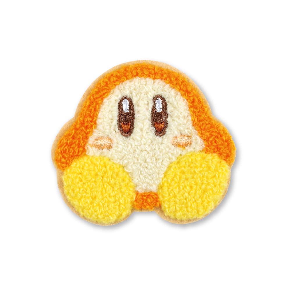 T's Factory Kirby's Dream Land Fluffy Embroidery Sticker Waddle Dee H5.5xW6.2xD0.3cm HK-5541613WD- Japan Figure Store - #1 Bring To You The Best Japanese Goods