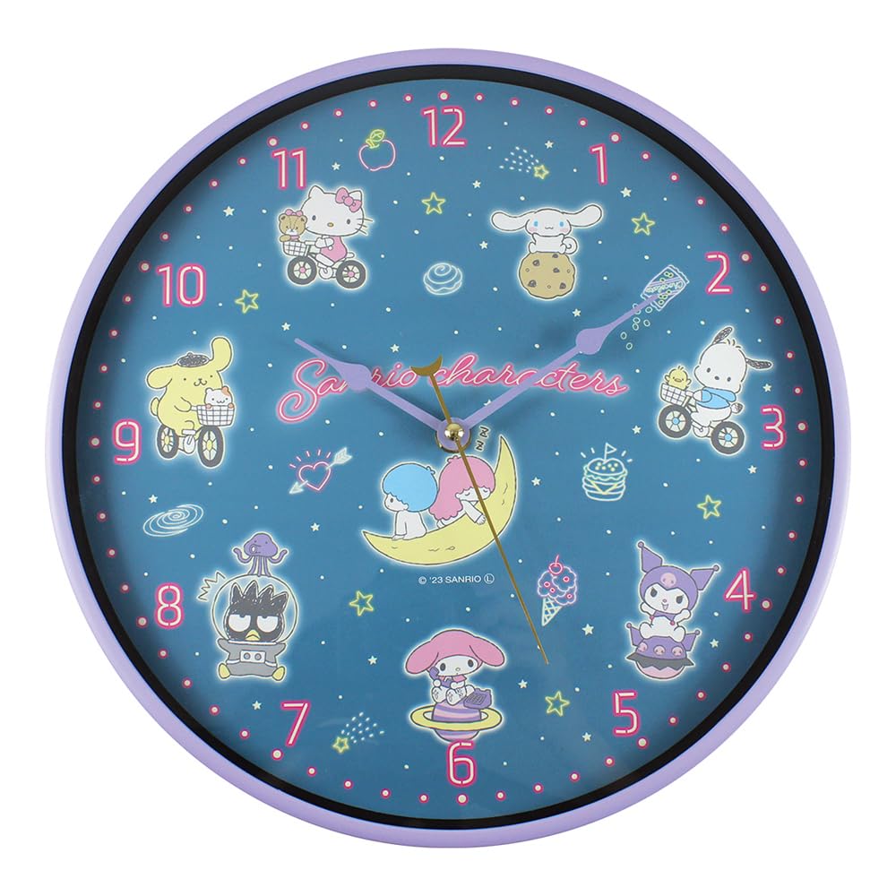 Tees Factory Sanrio Luminous Wall Clock SR-5520454SN- Japan Figure Store - #1 Bring To You The Best Japanese Goods
