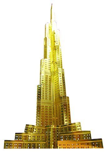 Tenyo Metallic Nano Puzzle Gold Series Burj Khalifa Model Kit- Japan Figure Store - #1 Bring To You The Best Japanese Goods