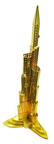 Tenyo Metallic Nano Puzzle Gold Series Burj Khalifa Model Kit- Japan Figure Store - #1 Bring To You The Best Japanese Goods