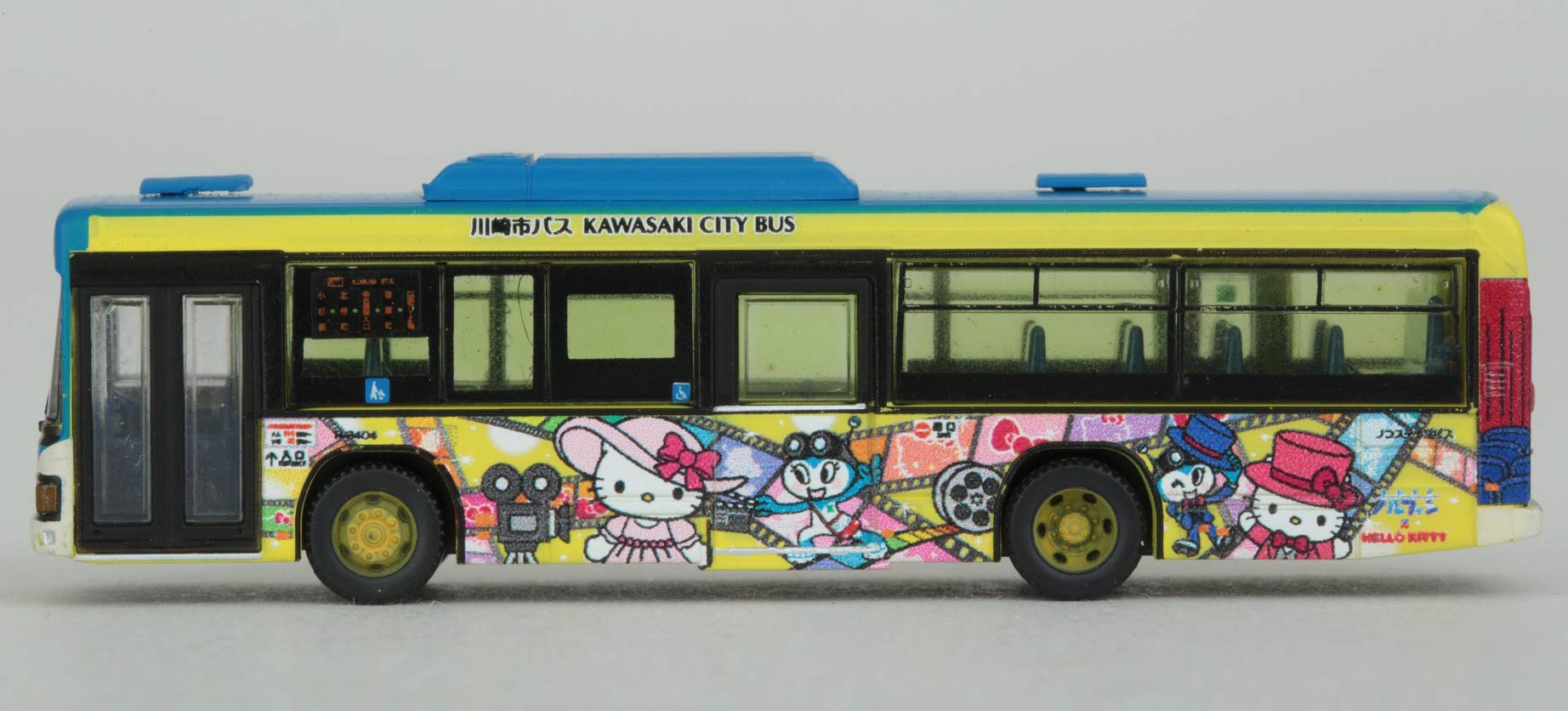 TOMYTEC Bus Collection Kawasaki Norufin X Hello Kitty Movie Town N Scale- Japan Figure Store - #1 Bring To You The Best Japanese Goods