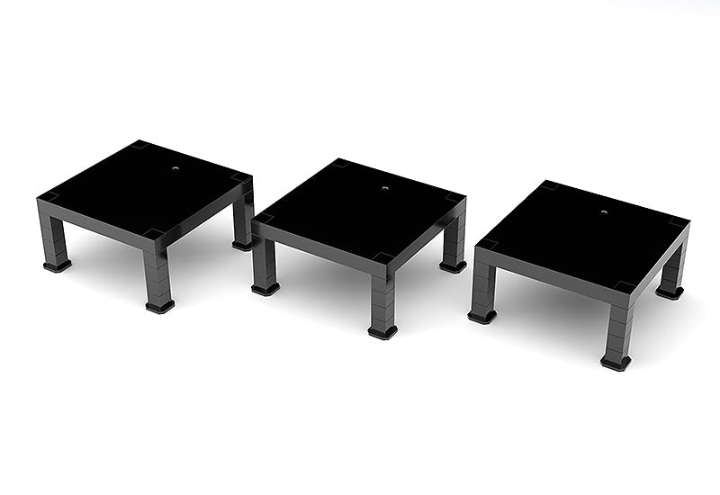 Good Smile Company Build-On Black Plastic Display Stand - Simple Set of 3- Japan Figure Store - #1 Bring To You The Best Japanese Goods