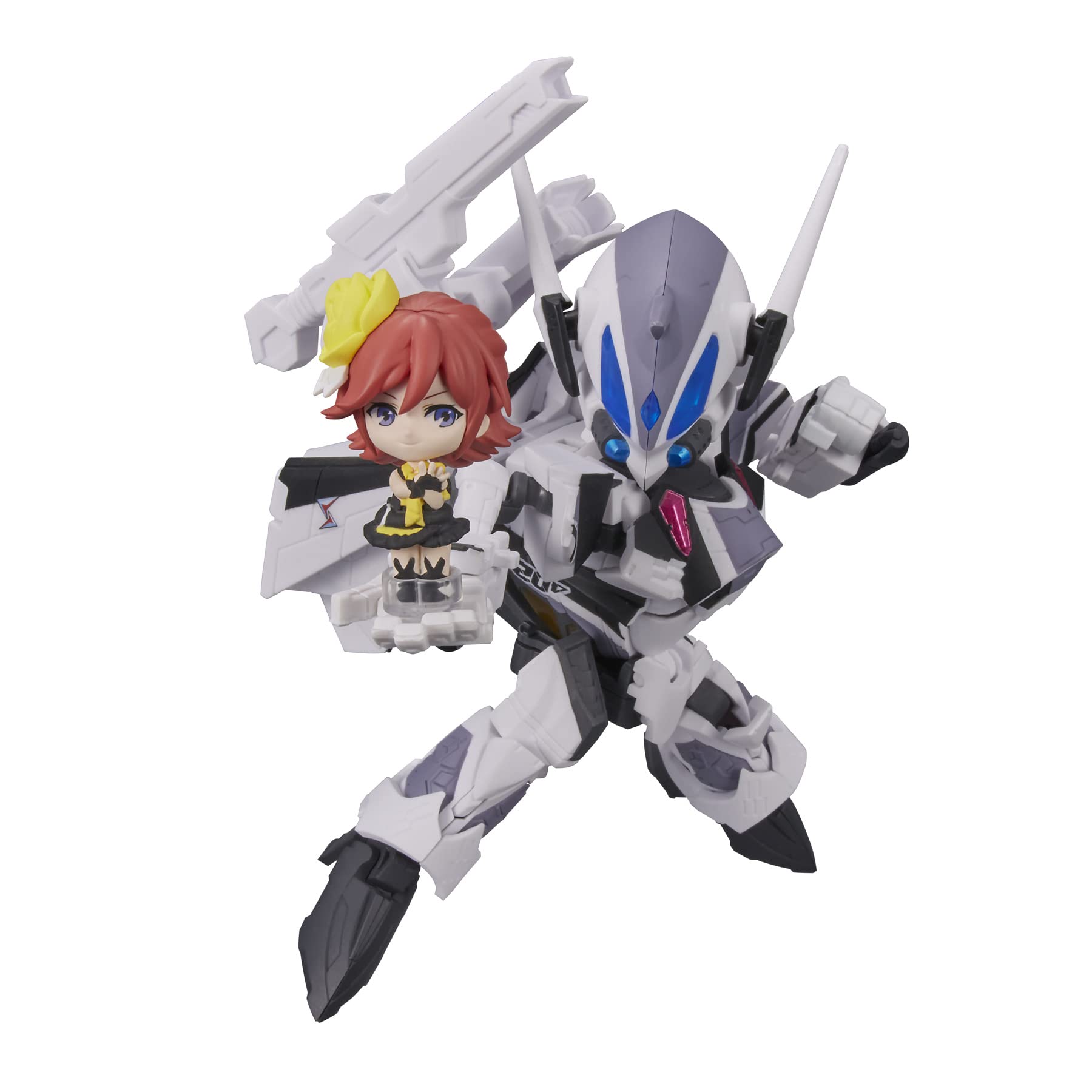 Tiny Session Macross Delta Vf-31F Siegfried (Messer Ierefelt Machine) With Kaname Buccaneer About 100Mm Pvc Abs Painted Movable Figure- Japan Figure Store - #1 Bring To You The Best Japanese Goods