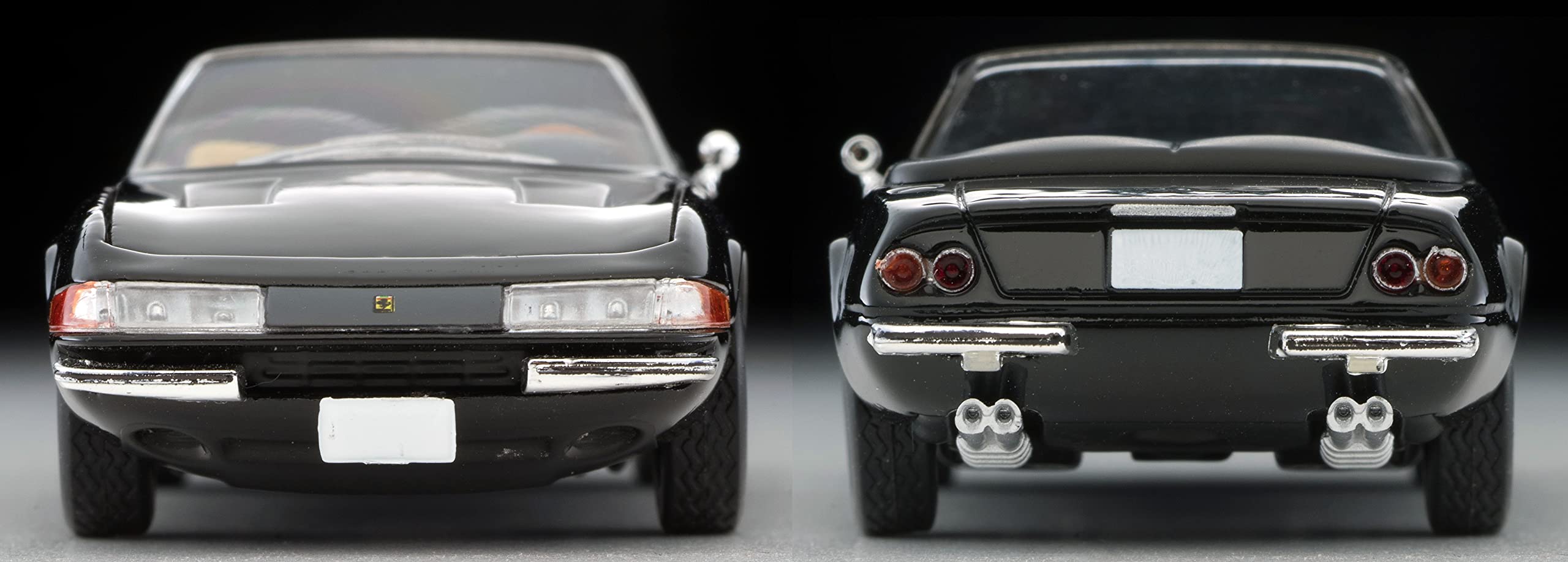 Tomytec Tomica Vintage Ferrari 365 GTS4 1/64 Scale Black Finished Product #302216- Japan Figure Store - #1 Bring To You The Best Japanese Goods