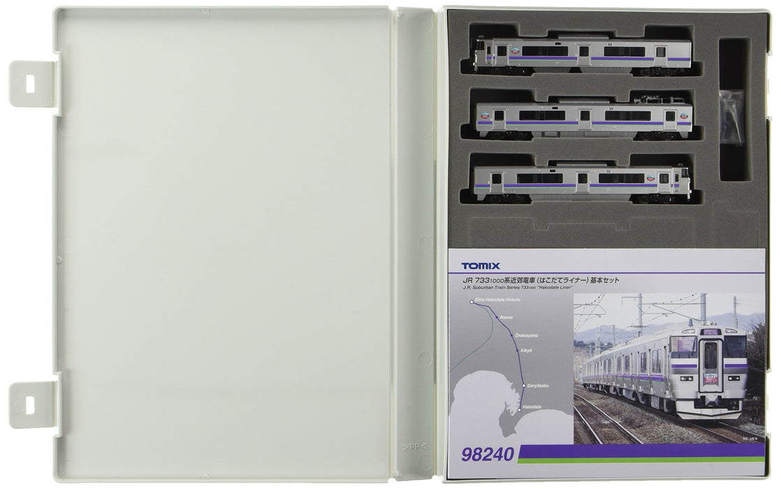 Tomytec Tomix N Gauge 3-Car Train Set 1000 Series Suburban Hakodate Liner- Japan Figure Store - #1 Bring To You The Best Japanese Goods