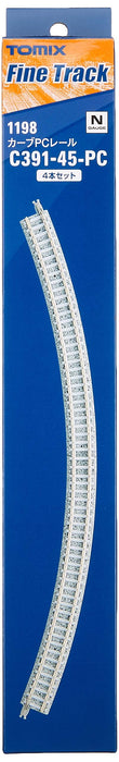 Tomytec Tomix N Gauge Set of 4 Curved Pc Rail C391-45-Pc F 1198 Railway Model Supplies- Japan Figure Store - #1 Bring To You The Best Japanese Goods