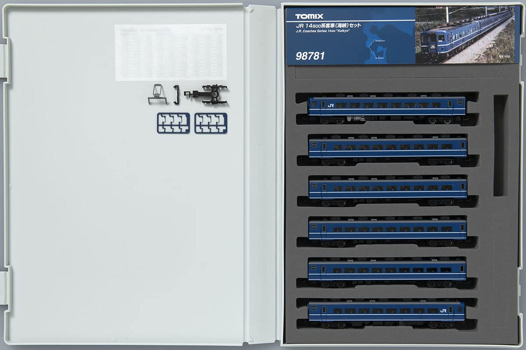 Tomytec Tomix N Gauge JR 14 500 Series Blue Passenger Railway Model Set- Japan Figure Store - #1 Bring To You The Best Japanese Goods
