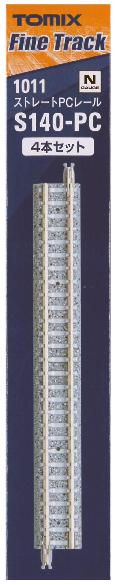 Tomytec Straight PC Rail S140-PC Set of 4 Tomix N Gauge 1011 Model Railway Supplies- Japan Figure Store - #1 Bring To You The Best Japanese Goods