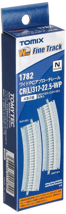 Tomytec Tomix N Gauge 4pc 2 Sets Wide PC Approach Rail L 317-22.5-WP Railway Model Supplies 1782- Japan Figure Store - #1 Bring To You The Best Japanese Goods