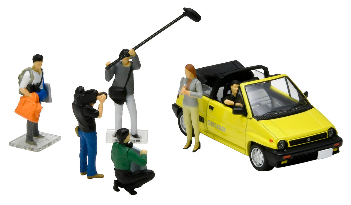 Tomytec Geocolle 64 1/64 TV Crew Abs Resin Dolls with Die-Cast Mini Car Set- Japan Figure Store - #1 Bring To You The Best Japanese Goods