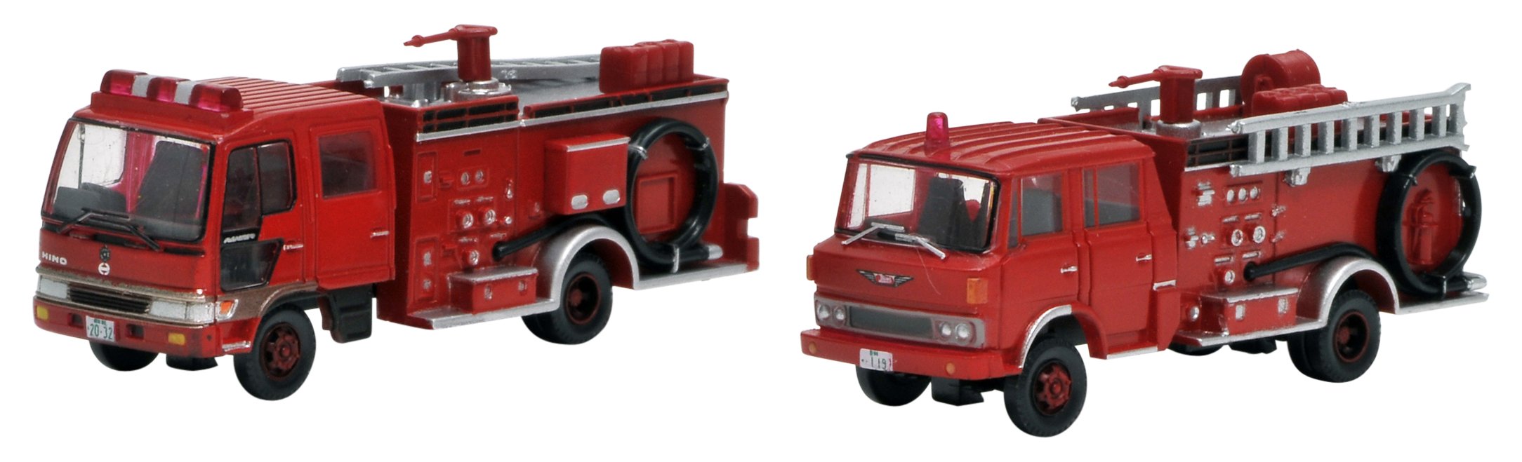 Tomytec Fire Pump Truck Set with Water Tank - Limited Edition Diorama Supplies- Japan Figure Store - #1 Bring To You The Best Japanese Goods