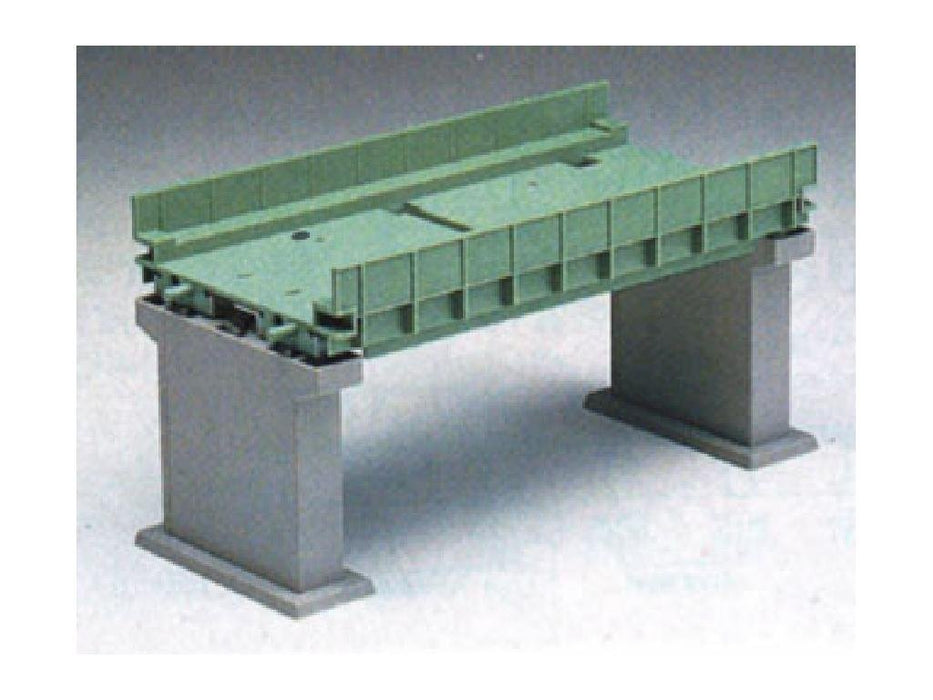 Tomytec N Gauge Double Track Garter Bridge II Set Green with 2 Piece PC Pier 3068 Model- Japan Figure Store - #1 Bring To You The Best Japanese Goods