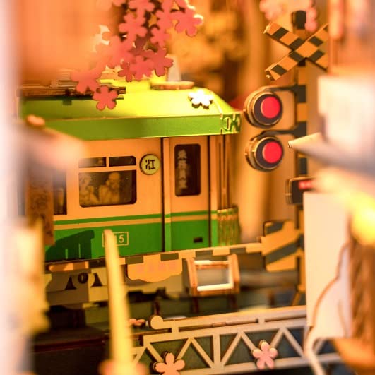 Robotime 3D Wood Puzzle Book Nook Series Sakurasaku Station Tsukurunsu®- Japan Figure Store - #1 Bring To You The Best Japanese Goods