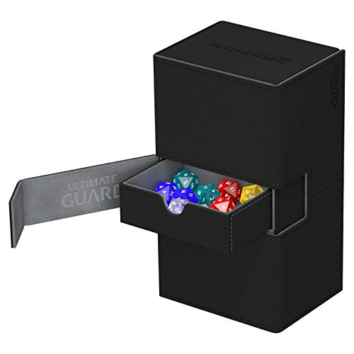 Ultimate Guard 200 Card Twin Flip N Tray Xenoskin Black Deck Case- Japan Figure Store - #1 Bring To You The Best Japanese Goods