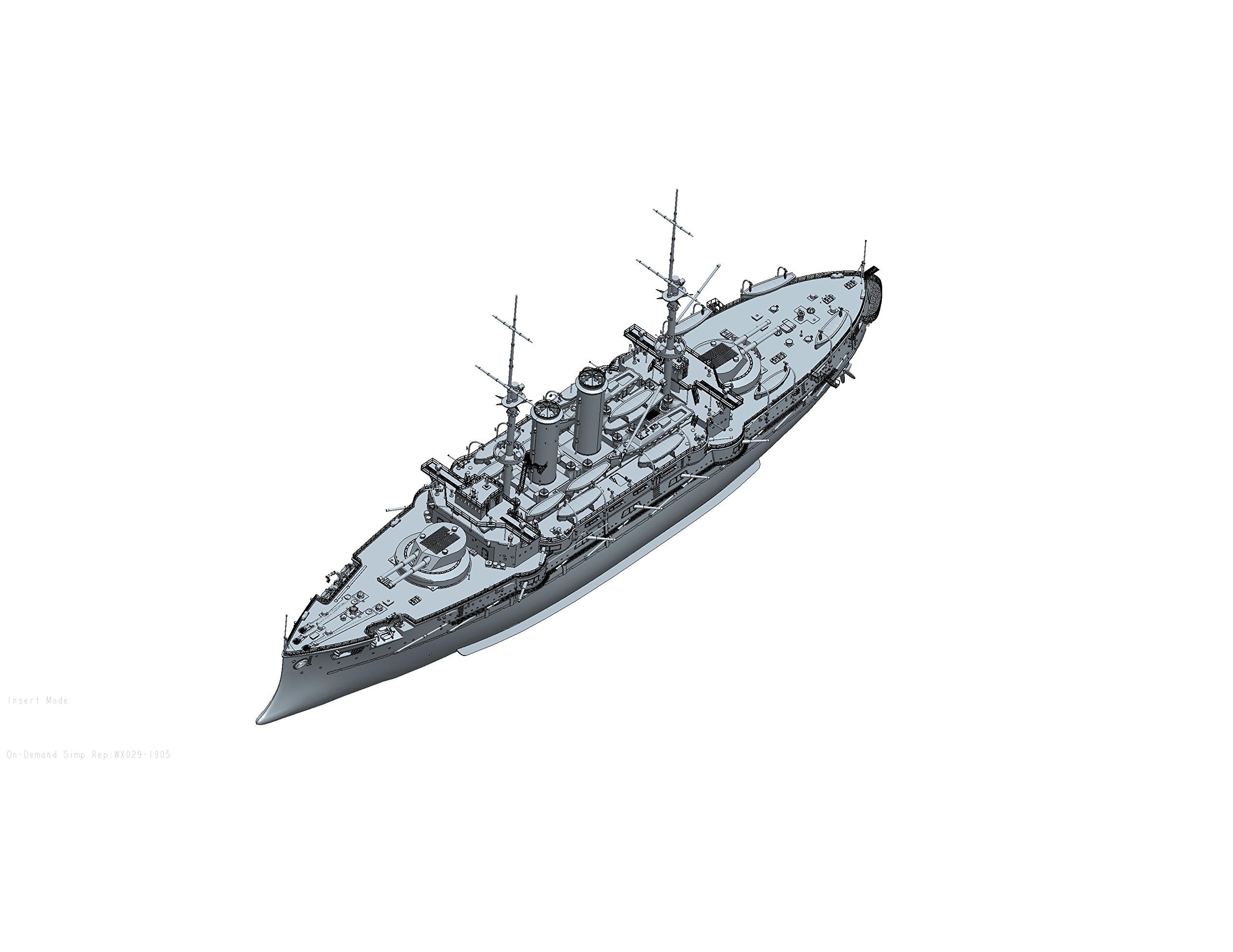 Wave 1/200 Battleship Mikasa Total Length Approx. 66Cm Plastic Model Bb001- Japan Figure Store - #1 Bring To You The Best Japanese Goods
