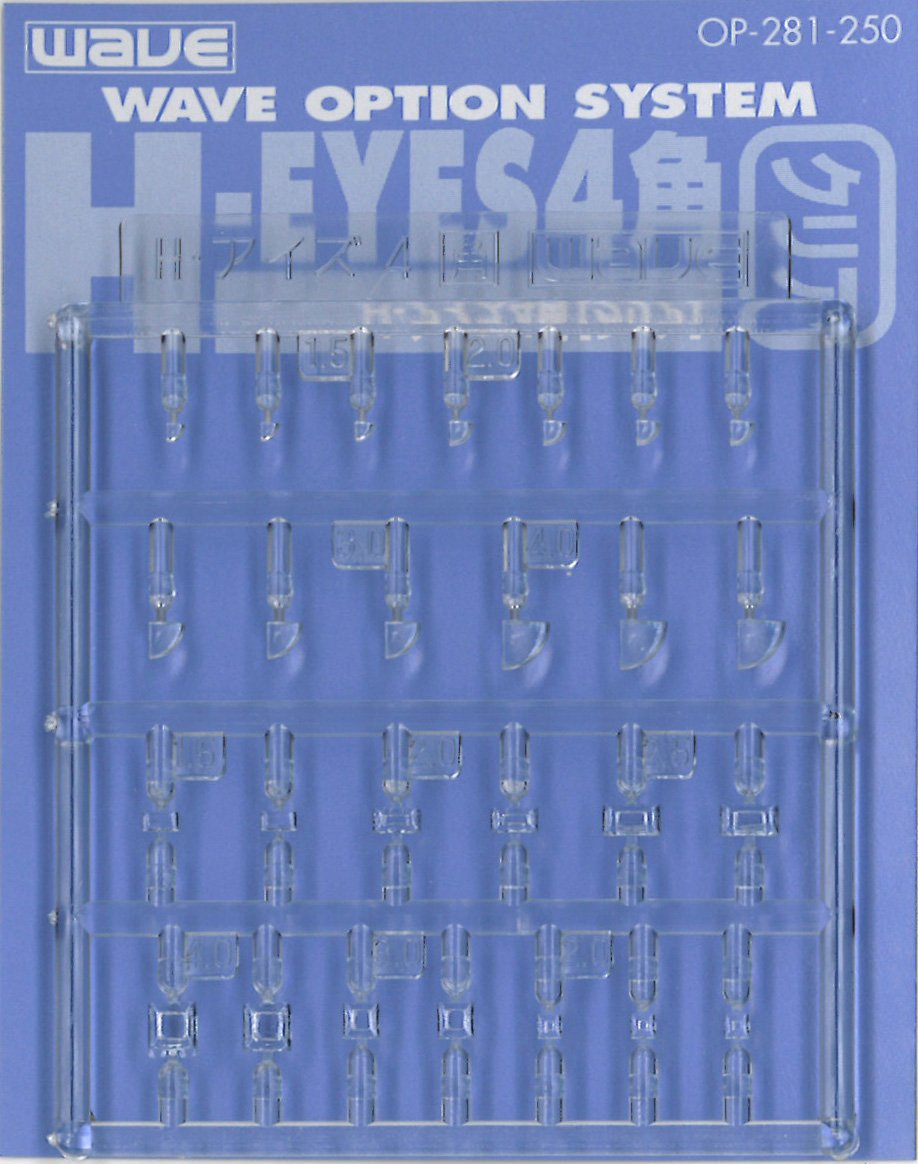 WAVE Option System Op281 H Eyes 4 Square Clear- Japan Figure Store - #1 Bring To You The Best Japanese Goods