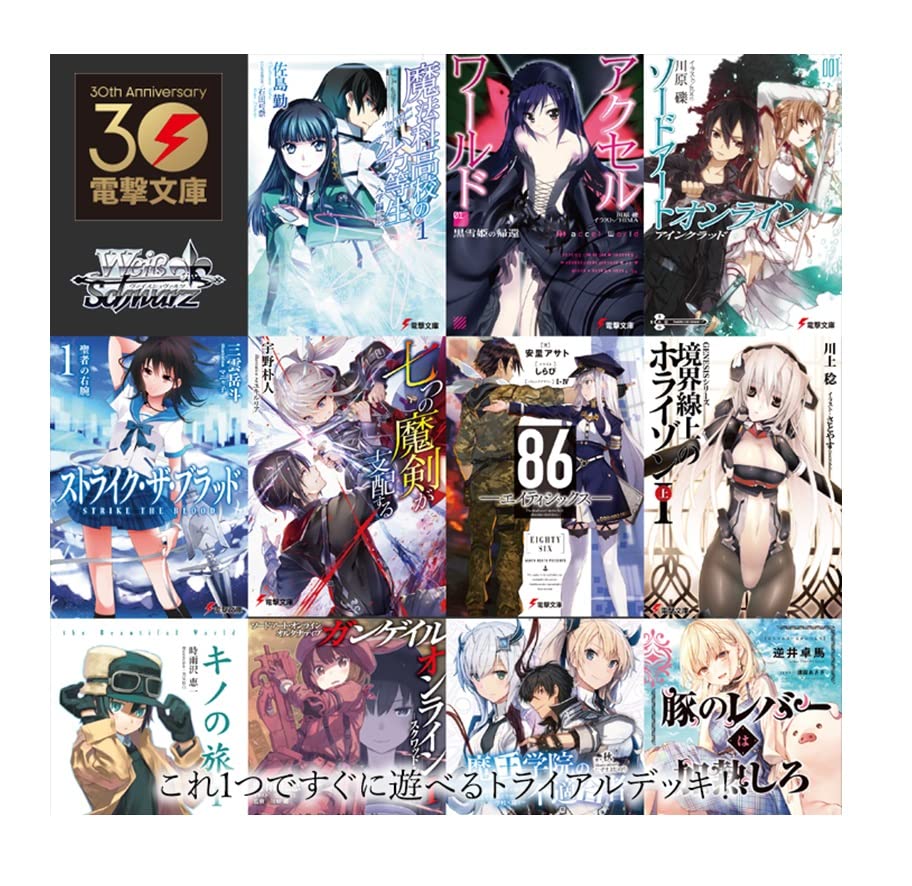 Weiss Schwarz Trial Deck Dengeki Bunko Schwarzside By Bushiroad Japan- Japan Figure Store - #1 Bring To You The Best Japanese Goods