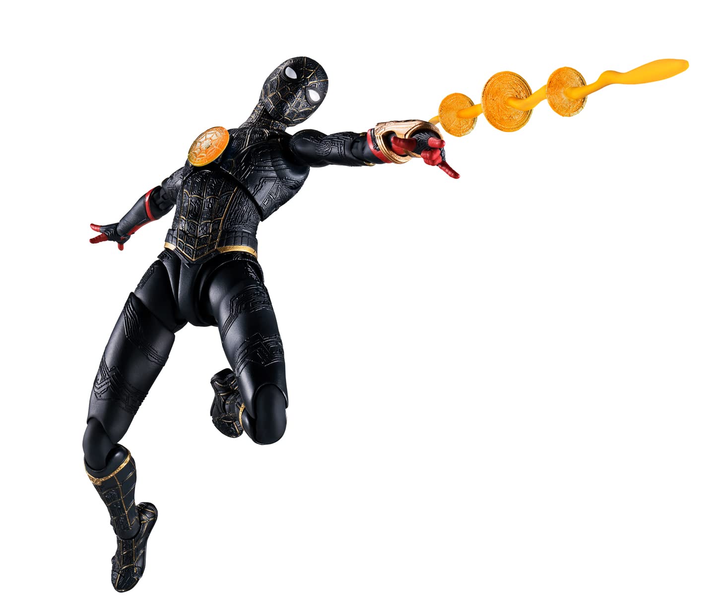 Bandai Spirits Shfiguarts Spider-Man No Way Home Black & Gold Suit 150Mm Abs Pvc Figure- Japan Figure Store - #1 Bring To You The Best Japanese Goods