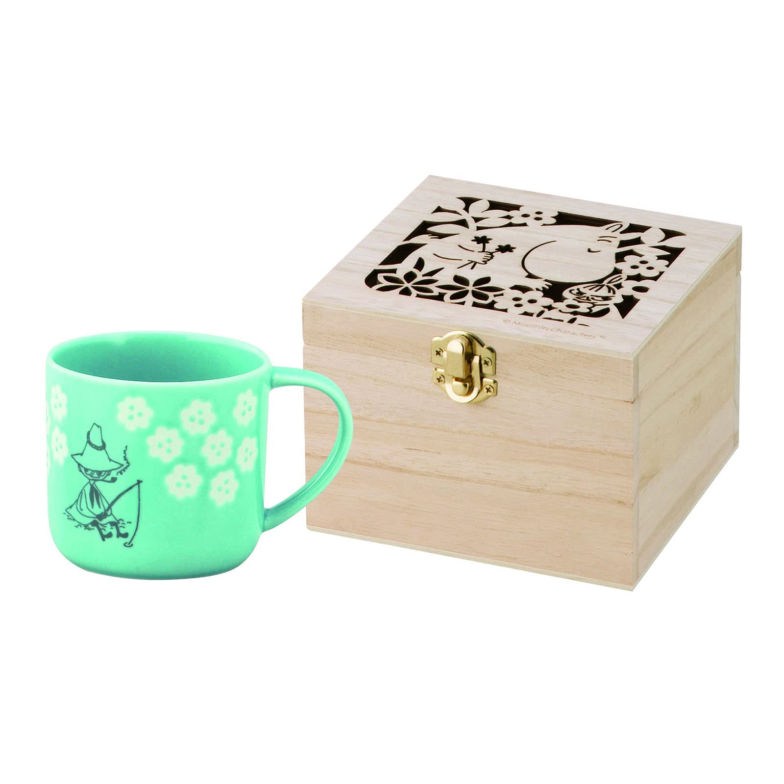 YAMAKA - Moomin Mug With Wooden Box - Snufkin- Japan Figure Store - #1 Bring To You The Best Japanese Goods