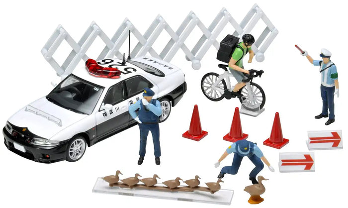 Tomytec Geocolle 64 1/64 Die-Cast Mini Car Police Dolls Accessories Painted ABS/PVC Partially Assembled Set 321590- Japan Figure Store - #1 Bring To You The Best Japanese Goods