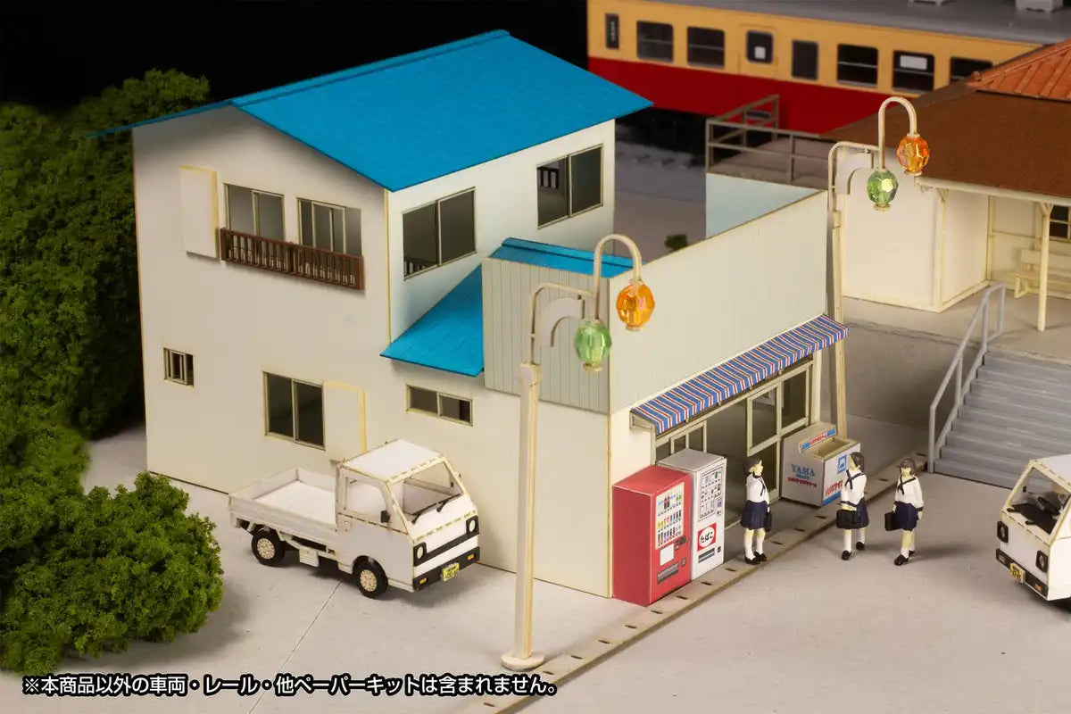 Plum Town Corner Accessory Series 1/80 Paper Kit - General Store Japan Official- Japan Figure Store - #1 Bring To You The Best Japanese Goods
