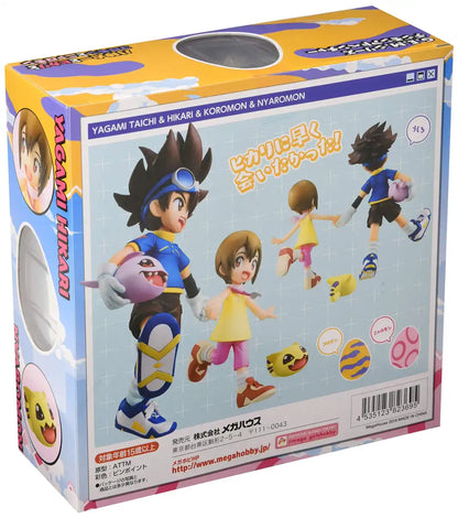 Megahouse Japan Digimon Adventure Taichi Yagami Hikari & Koromon Nyaromon Figure Set- Japan Figure Store - #1 Bring To You The Best Japanese Goods