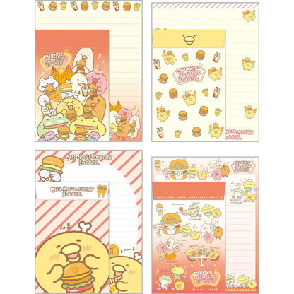 San-X Chikip Dancers Uma Uma Burger Letter Set LH80501 19x14.2cm- Japan Figure Store - #1 Bring To You The Best Japanese Goods