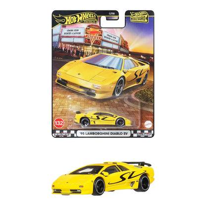 Mattel Hot Wheels Boulevard 1995 Lamborghini Diablo SV Toy Car Yellow Ages 3+