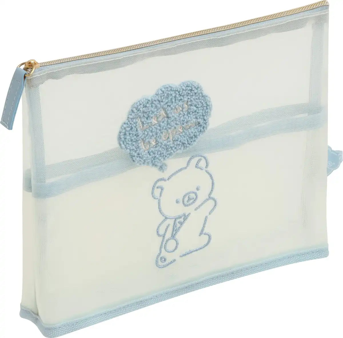 San-X Rilakkuma Message Series Freestanding Pouch - CA38001- Japan Figure Store - #1 Bring To You The Best Japanese Goods