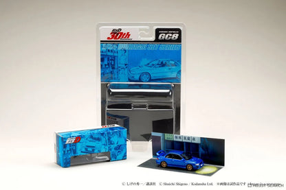 Hobby Japan Initial D 30th Anniversary 1/64 Subaru Impreza Diorama Set Model