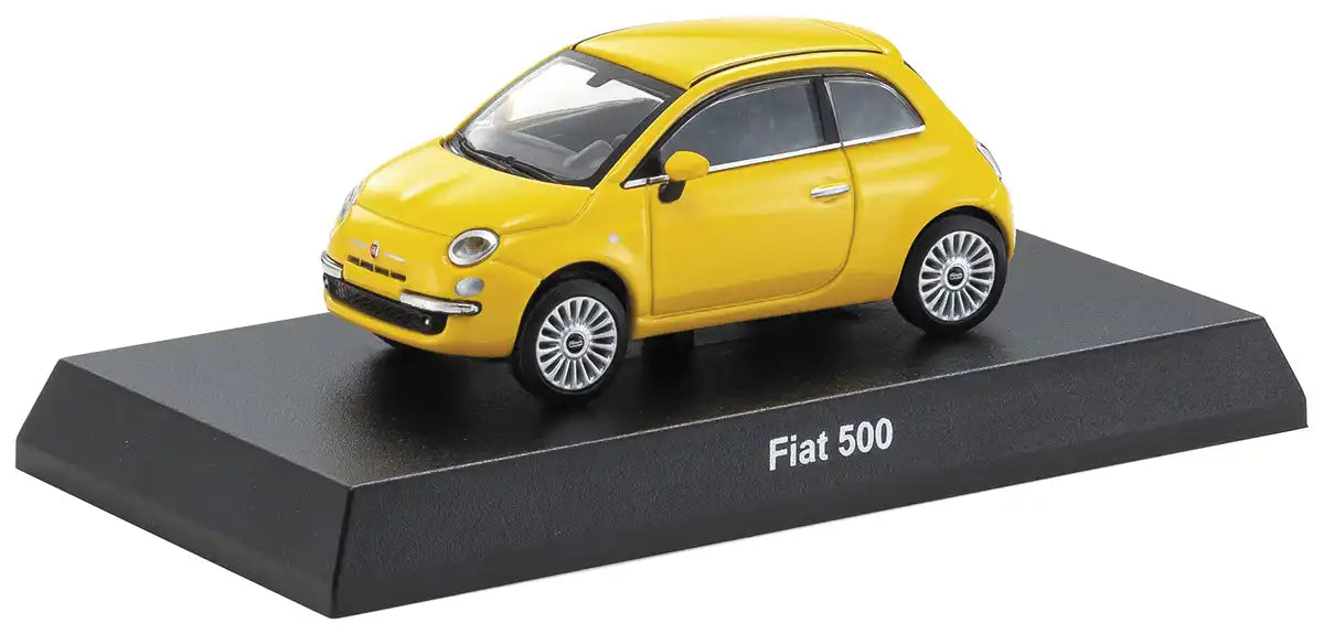 Kyosho 1/64 Fiat 500 Yellow Finished Product No.12- Japan Figure Store - #1 Bring To You The Best Japanese Goods