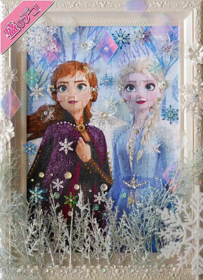 Epoch 108pc Disney Elsa & Anna Icy White Puzzle 18.2x25.7cm- Japan Figure Store - #1 Bring To You The Best Japanese Goods