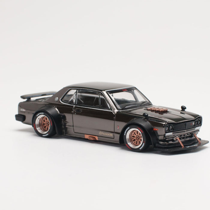 Works 1/64 Skyline GT-R V8 Drift Hakosuka Dark Chrome Diecast Model Car- Japan Figure Store - #1 Bring To You The Best Japanese Goods