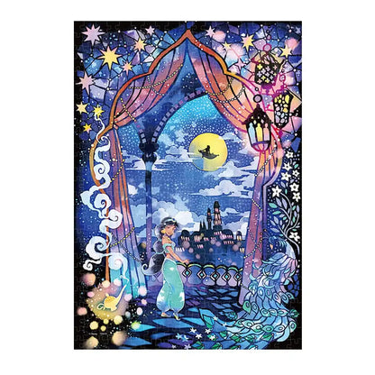 Tenyo 500pc Jigsaw Puzzle Aladdin Stained Art 25x36cm- Japan Figure Store - #1 Bring To You The Best Japanese Goods