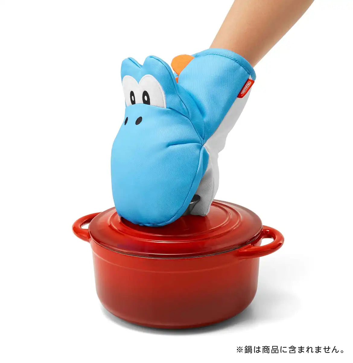 NINTENDO Super Mario Home & Party Oven Mitten & Pot Stand Light Blue Yoshi- Japan Figure Store - #1 Bring To You The Best Japanese Goods