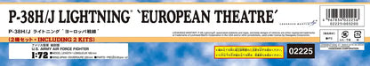 HASEGAWA - 02225 P-38H/J Lighting European Theatre 1/72 Scale Kit- Japan Figure Store - #1 Bring To You The Best Japanese Goods