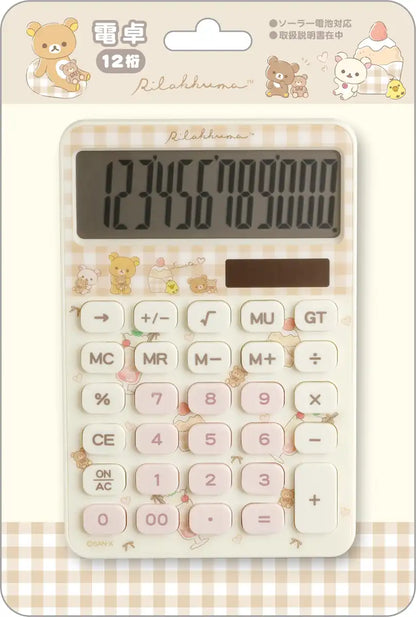San-X Rilakkuma Calculator EM32602 - Cute and Functional Desk Tool- Japan Figure Store - #1 Bring To You The Best Japanese Goods