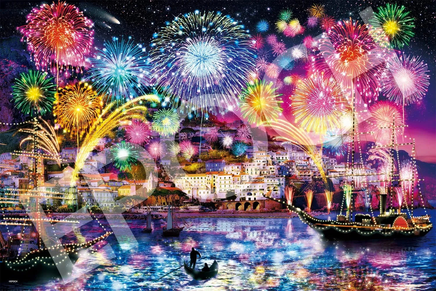 EPOCH 23-723S Jigsaw Puzzle Fireworks Night In Amalfi Glow In The Dark 2016 S-Pieces- Japan Figure Store - #1 Bring To You The Best Japanese Goods