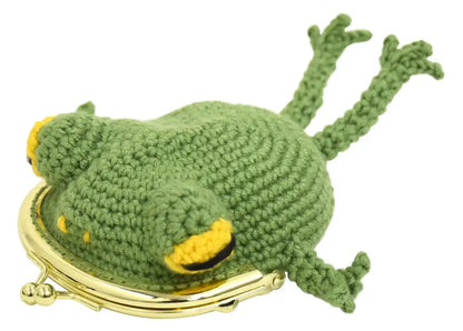 Naska Japan Hand Knitting Kit Frog Purse Ht-15 Green Color A- Japan Figure Store - #1 Bring To You The Best Japanese Goods